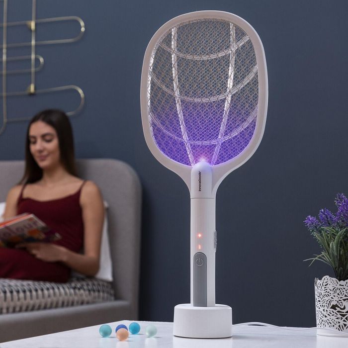 Raqueta Matainsectos Recargable con Luz UV 2 en 1 KL Rak InnovaGoods 8