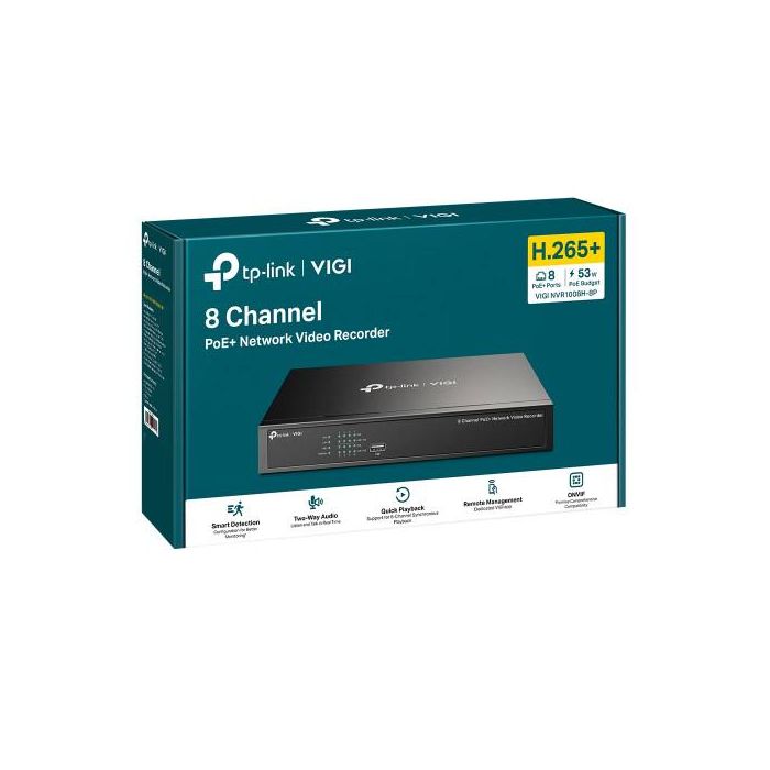 TP-Link VIGI NVR1008H-8P Grabadore de vídeo en red (NVR) Negro 2 TP-Link VIGI NVR1008H-8P Grabadore de vídeo en red (NVR) Negro 2