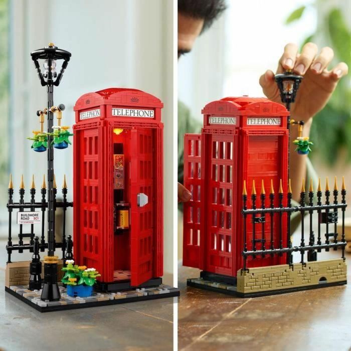 LEGO Ideas 21347 Cabina Telefónica de Londres Decoración del hogar para anglófilos 4