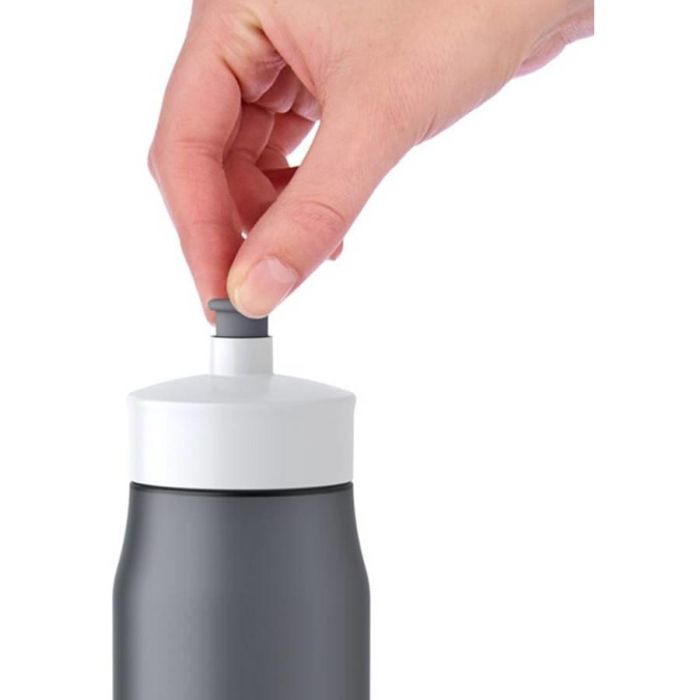 Emsa 518086 Squeeze Sport-Trinkflasche 0.6 Liter Anthrazit/ Wei 2 Emsa 518086 Squeeze Sport-Trinkflasche 0.6 Liter Anthrazit/ Wei 2