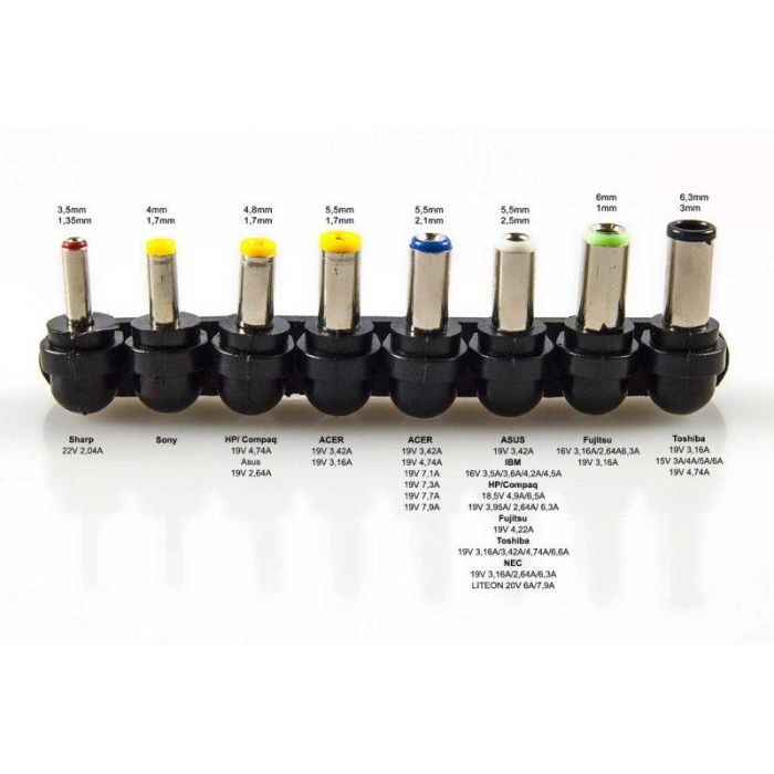 Anima ANBP100 Cargador Portátil 100W Universal, 8 Conectores, 1 USB, Voltaje 12-24V 3