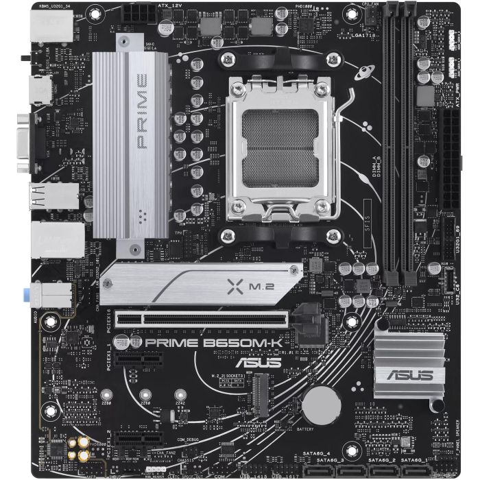 Asus 90MB1F60-M0EAY0 Placa Base Prime B650M-K p/ Socket AM5 AMD Ryzen Micro ATX DDR5 PCIe 5.0 M.2 2.5GbE USB 3.2 Gen 2 1 Asus 90MB1F60-M0EAY0 Placa Base Prime B650M-K p/ Socket AM5 AMD Ryzen Micro ATX DDR5 PCIe 5.0 M.2 2.5GbE USB 3.2 Gen 2 1