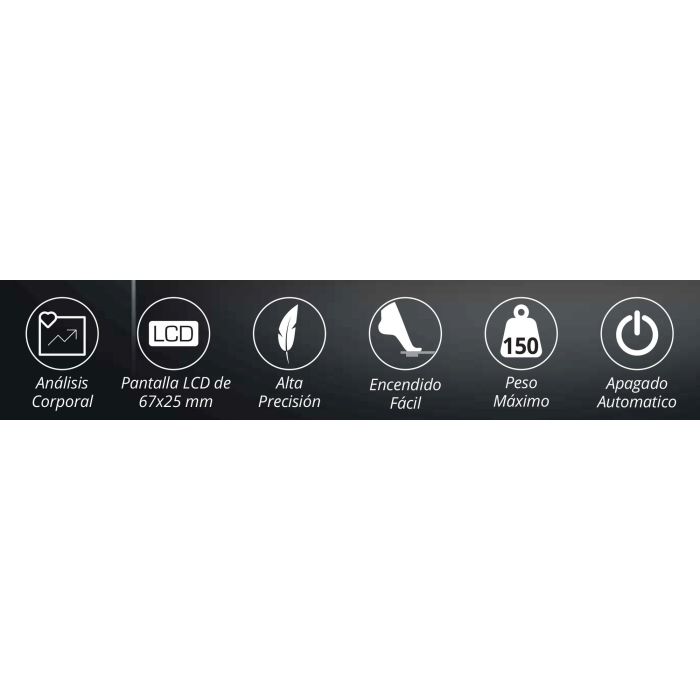 Aprilla Báscula de Baño Inteligente 150 kg Azul - 27 x 27 x 4 cm (6 Unidades) 2 Aprilla Báscula de Baño Inteligente 150 kg Azul - 27 x 27 x 4 cm (6 Unidades) 2