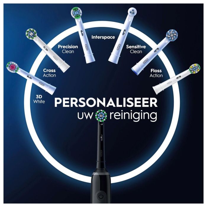 Cepillo de Dientes Eléctrico Oral-B Pro 3 3900 Negro (2 Unidades) 12 Cepillo de Dientes Eléctrico Oral-B Pro 3 3900 Negro (2 Unidades) 12