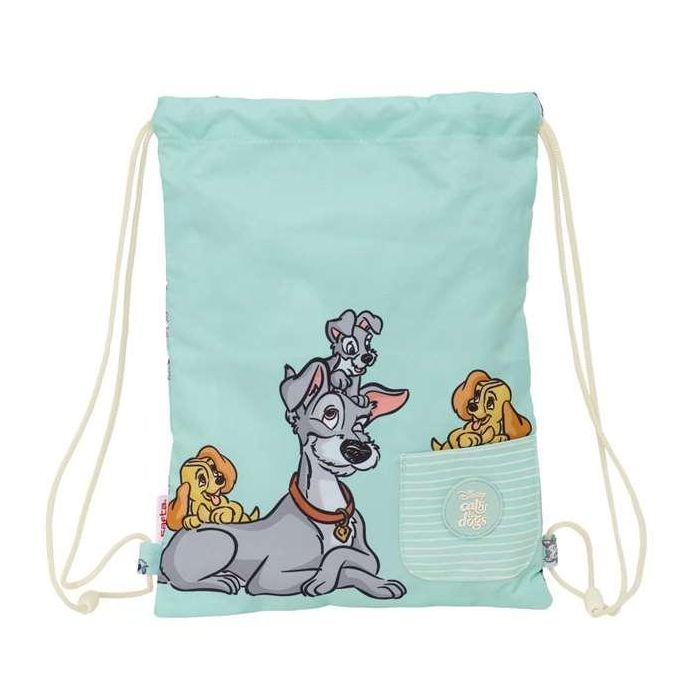 Bolsa Mochila con Cuerdas Azul 26 x 34 x 1 cm