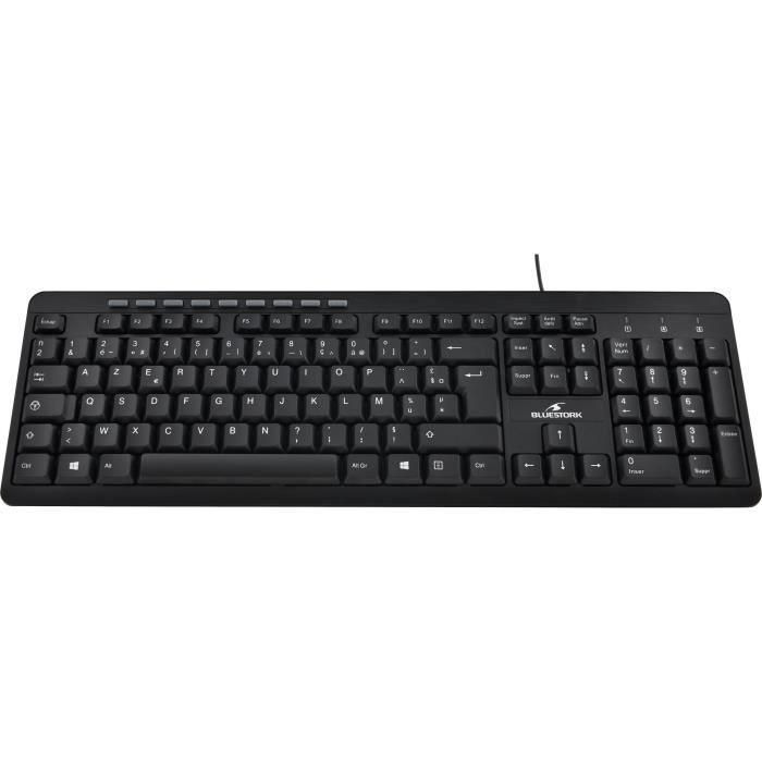 Bluestork BS-KB-MEDIAFIRST Teclado Multimedia con 10 Teclas, Diseño Elegante y Compacto, Membrana de Alta Calidad para Windows 3 Bluestork BS-KB-MEDIAFIRST Teclado Multimedia con 10 Teclas, Diseño Elegante y Compacto, Membrana de Alta Calidad para Windows 3