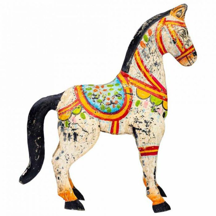 Figura Decorativa Alexandra House Living Madera de mango Caballo 7 x 24 x 22 cm 6