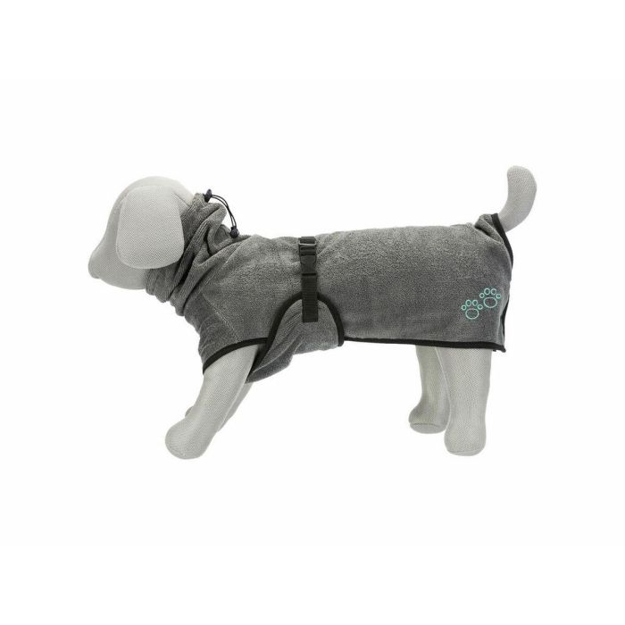 Albornoz para perro Trixie Gris L 10