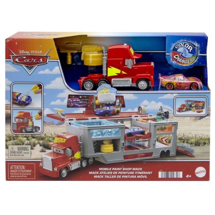 Mattel Camión Cars Taller de Pintura Móvil con Coche Rayo McQueen - Set de Juego Portátil Disney Pixar Cars para Niños y Niñas +3 años 0 Mattel Camión Cars Taller de Pintura Móvil con Coche Rayo McQueen - Set de Juego Portátil Disney Pixar Cars para Niños y Niñas +3 años 0