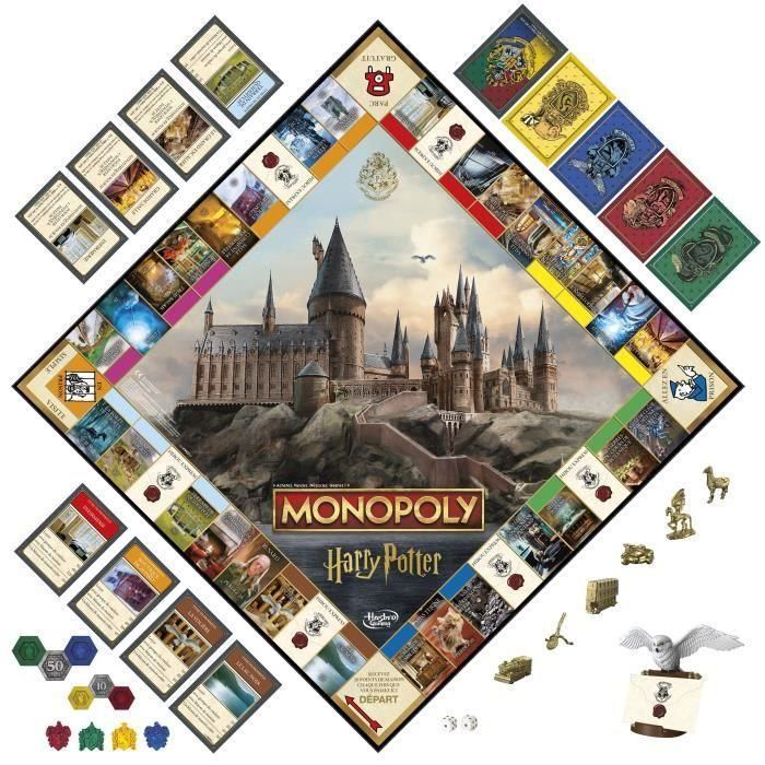 Monopoly HAS5010996264299 Harry Potter Edición, Juego de mesa, Aventuras Mágicas en Hogwarts, para 8+ años, 2-6 jugadores 1 Monopoly HAS5010996264299 Harry Potter Edición, Juego de mesa, Aventuras Mágicas en Hogwarts, para 8+ años, 2-6 jugadores 1