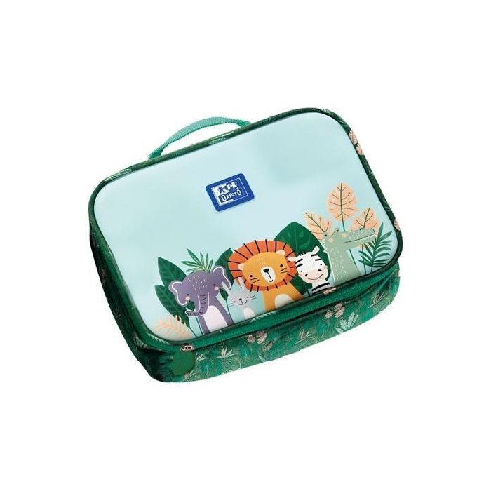 Oxford Porta Alimentos Térmico 22x17x7 cm con Asa y Malla para Utensilios