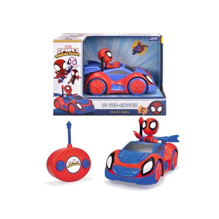 Coche radio control spidey web crawler, funciona adelante y marcha atrás en curva escala 1:24 17 cm 1 Coche radio control spidey web crawler, funciona adelante y marcha atrás en curva escala 1:24 17 cm 1