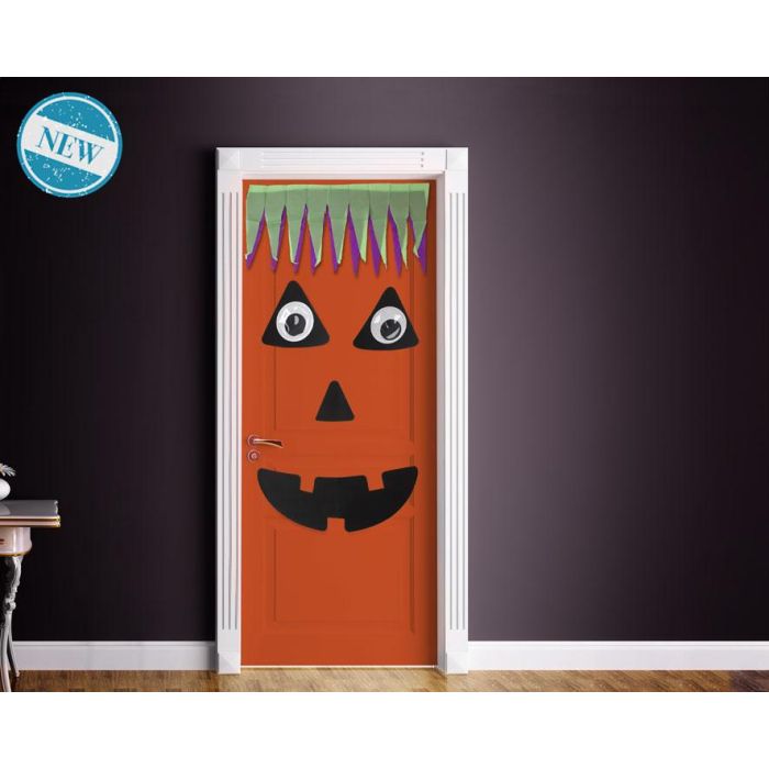 Decoracion Para Puerta Calabaza 7 Pcs