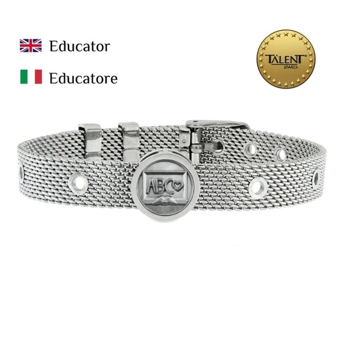 Pulsera Unisex Educator Talent Jewels TJA-2-06-03-1-235 Plateado 1 Pulsera Unisex Educator Talent Jewels TJA-2-06-03-1-235 Plateado 1