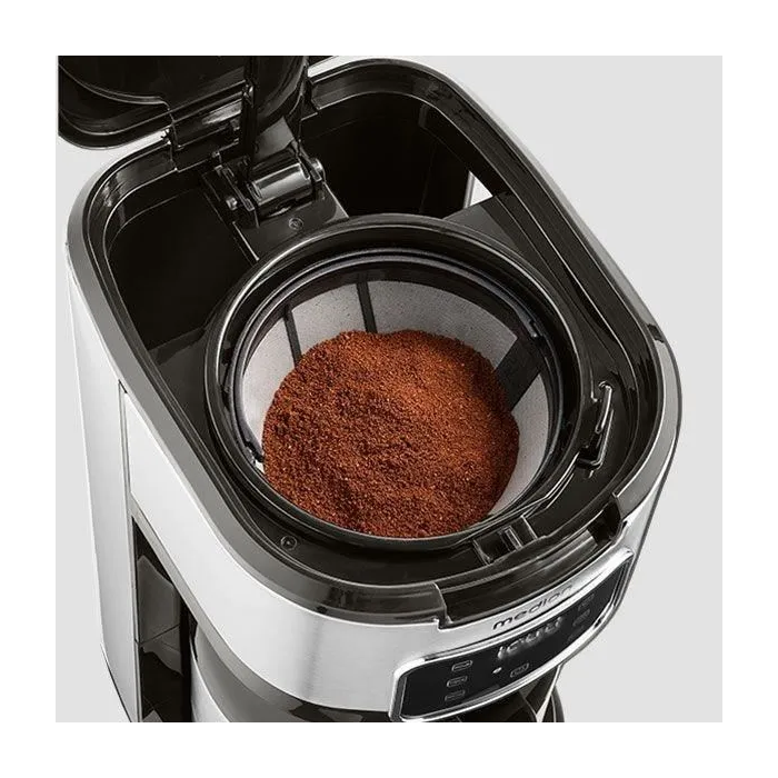 Medion MED4061275230215 Cafetera Digital con Filtro Aislado 900W 1.2L Plateada 2