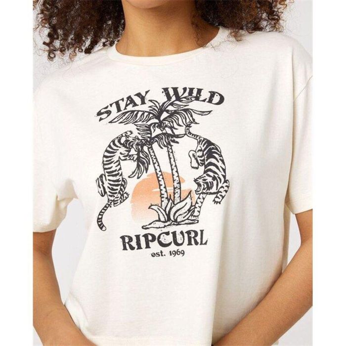 Camiseta de Manga Corta Rip Curl Stay Wild Blanco 1