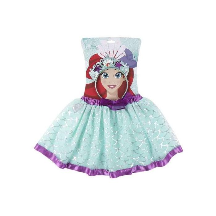 Cerdá Set de Disfraz y Belleza Fantasía Tutú y Diadema Princesas La Sirenita Turquesa Talla 2-4 años para Niñas 0 Cerdá Set de Disfraz y Belleza Fantasía Tutú y Diadema Princesas La Sirenita Turquesa Talla 2-4 años para Niñas 0