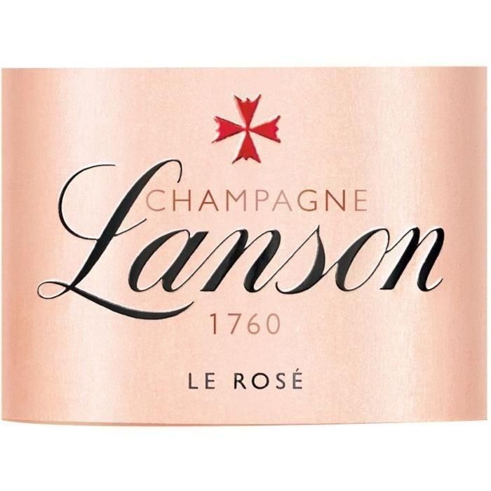 CHAMPAGNE Lanson Rosé Label brut champagne - Rosado - 75cl 1