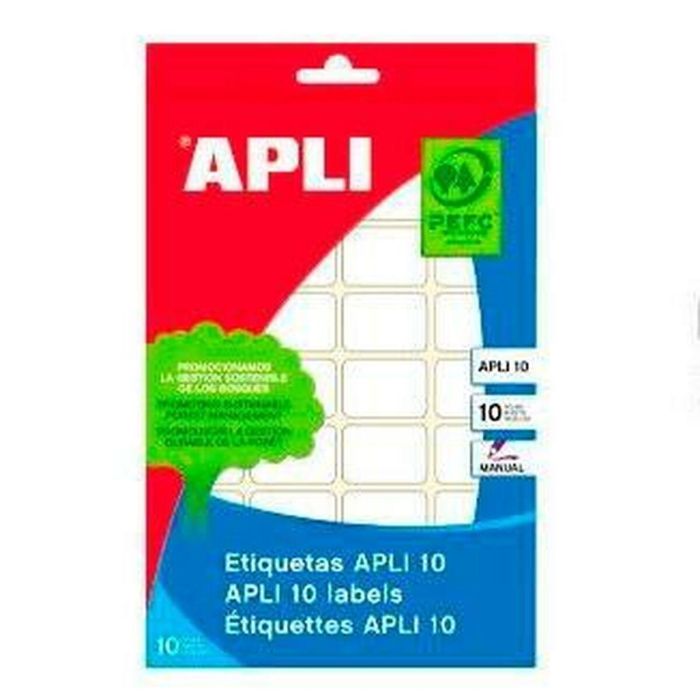 Etiquetas Apli Blanco Papel 10 Hojas 20 x 50 mm (10 Unidades) 1 Etiquetas Apli Blanco Papel 10 Hojas 20 x 50 mm (10 Unidades) 1
