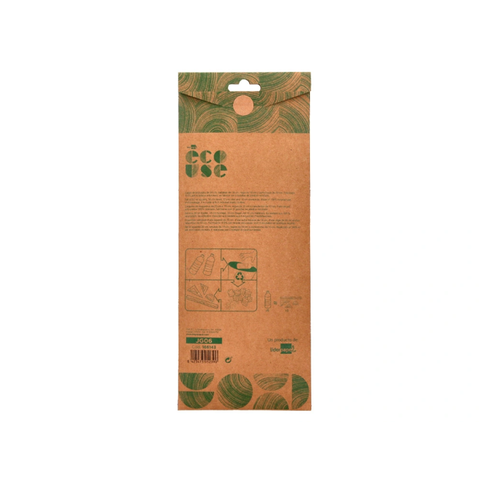 Liderpapel Juego Reglas Escuadra 20cm Cartabón 18cm Regla 30cm Semicírculo 10cm Ecouse 100% PET Reciclado Anti Rotura 3