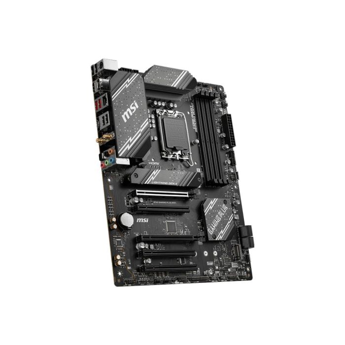 MSI PRO B760 Gaming Plus WiFi LGA 1700 DDR5 - Placa Base Intel ATX para Celeron/Pentium Gold, M.2, SATA, USB 3.2, HDMI, DisplayPort 3