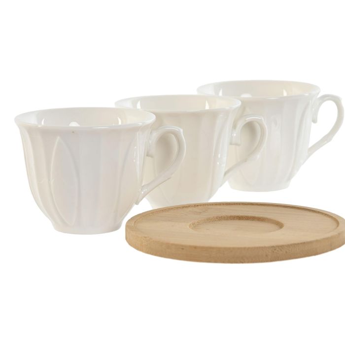 Cafe Basicos DKD Home Decor Blanco 6.8 x 5.5 x 8.3 cm Set de 6 1