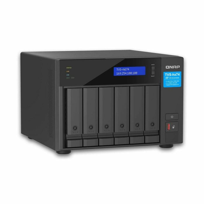 QNAP TVS-H674 NAS Torre con Intel Core i5-12400, 16GB RAM, 6 Bahías, Ethernet 2.5G, Negro - TVS-H674-I5-32G 16 QNAP TVS-H674 NAS Torre con Intel Core i5-12400, 16GB RAM, 6 Bahías, Ethernet 2.5G, Negro - TVS-H674-I5-32G 16
