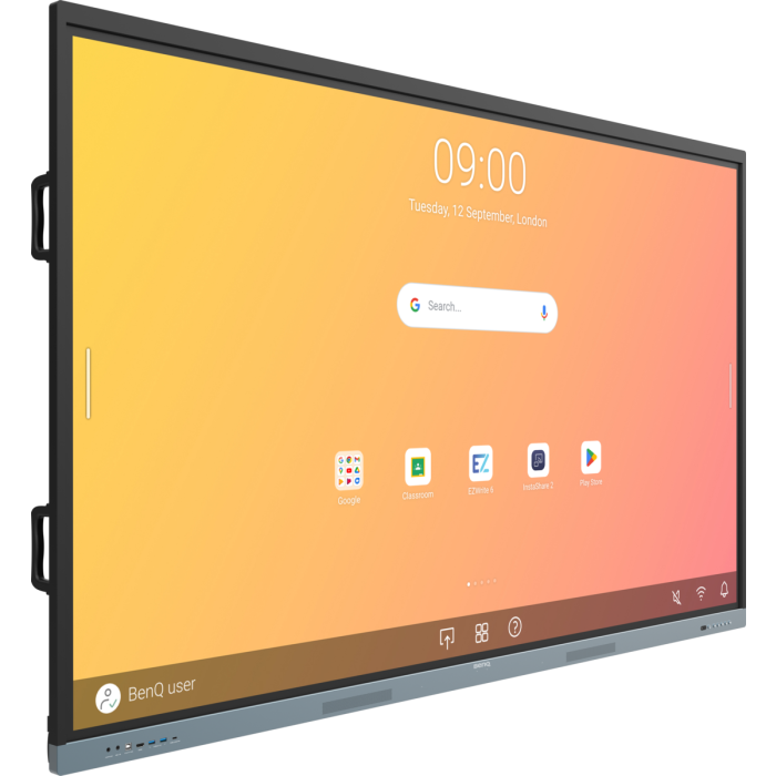 BenQav Pantalla Interactiva Re8604 (9H.F9GTK.DE4) 86" Edla Android 13.0, 8Gb y 32Gb, 350Nits, Altavoz: 16Wx2, Soporte de Pared Incluido, Ifp Entry, Garantía 3 Años In Situ Recambio 2