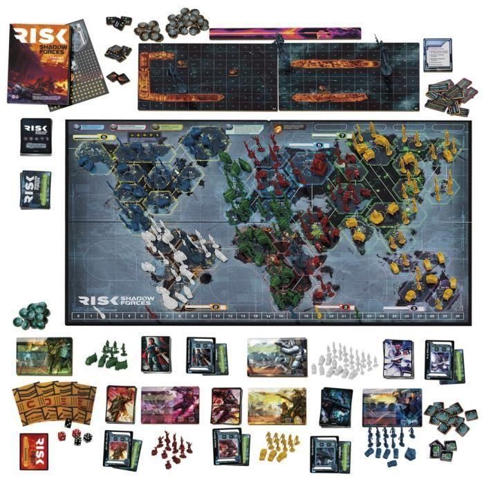 Risk Shadow Forces, juego de estrategia, juego de mesa Legacy para familias y adultos, 13 años, de 3 a 5 jugadores, Avalon Hill 2 Risk Shadow Forces, juego de estrategia, juego de mesa Legacy para familias y adultos, 13 años, de 3 a 5 jugadores, Avalon Hill 2