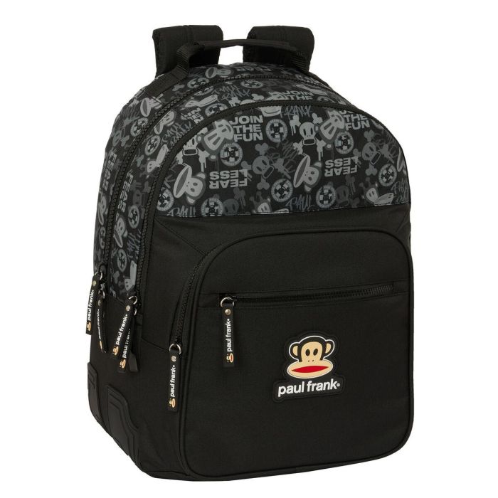 Mochila Escolar Paul Frank Join the fun Negro 32 x 42 x 15 cm 0 Mochila Escolar Paul Frank Join the fun Negro 32 x 42 x 15 cm 0