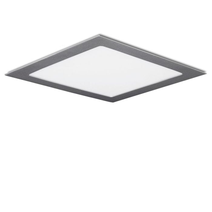 Placa LED 25W 2500Lm 6000ºK Cuadrada Plata 40.000H [HO-RDP-25W-MP-CW] 1