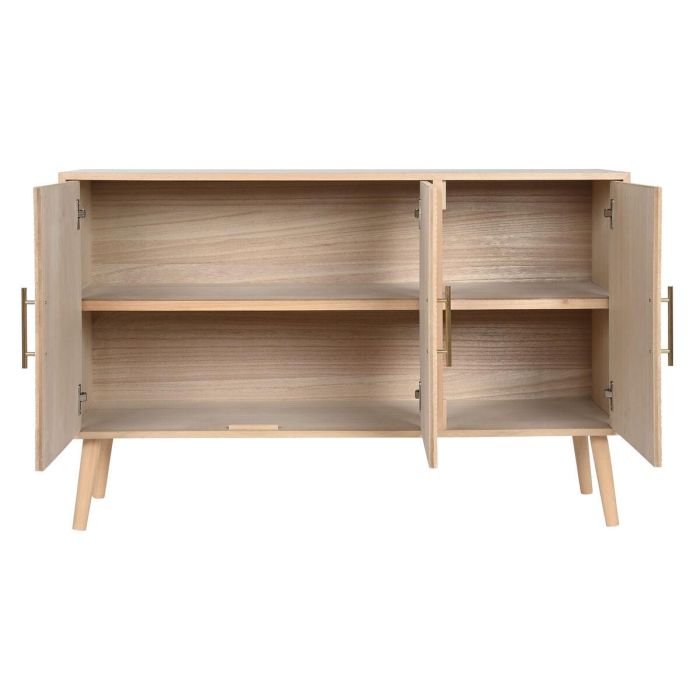 Aparador Home ESPRIT Natural Madera de Paulonia Madera MDF 120 x 34 x 76 cm 4