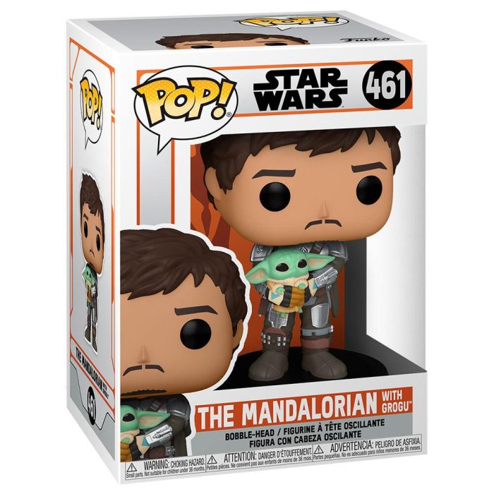 Figura POP Star Wars Mandalorian Mando Holding Child 1
