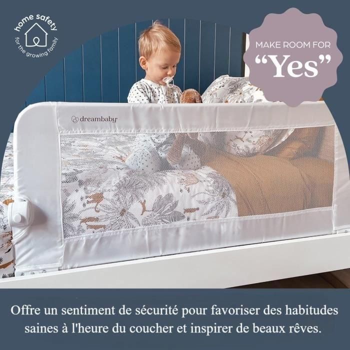 Dreambaby DRE9312742477509 Barrera de Cama Nicole para Camas y Camas Planas 150x50 cm Gris 5