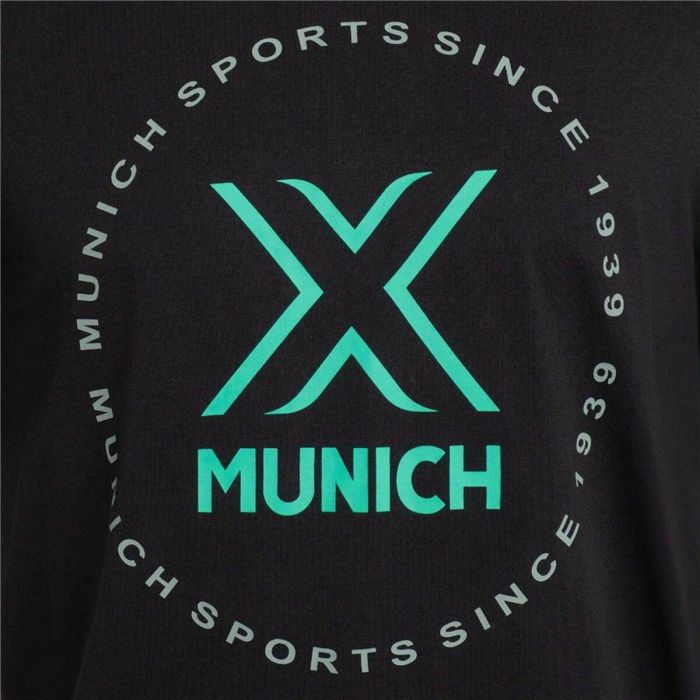 Camiseta Deportiva de Manga Corta Munich Negro 2