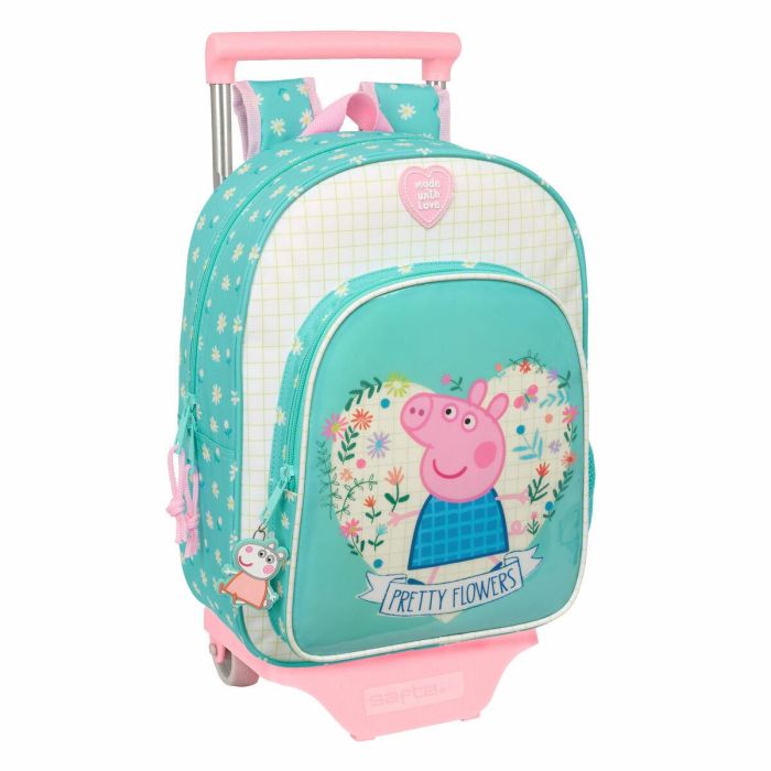 Mochila Escolar con Ruedas Peppa Pig Pretty flowers Amarillo Menta 26 x 11 x 67 cm 26 x 34 x 11 cm 0 Mochila Escolar con Ruedas Peppa Pig Pretty flowers Amarillo Menta 26 x 11 x 67 cm 26 x 34 x 11 cm 0
