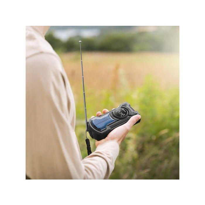 Sandberg Survivor All-in-1 5000 Powerbank, Altavoz Bluetooth, Radio AM/FM, Linterna y Lámpara de Lectura con Carga Solar/Manivela 4 Sandberg Survivor All-in-1 5000 Powerbank, Altavoz Bluetooth, Radio AM/FM, Linterna y Lámpara de Lectura con Carga Solar/Manivela 4
