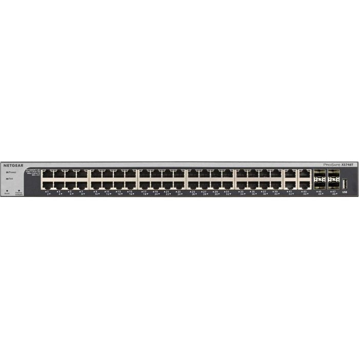 NETGEAR Switch XS748T-100NES 48x GE 10-Gigabit Gestionado L2+/L3 Montaje en Rack 2 NETGEAR Switch XS748T-100NES 48x GE 10-Gigabit Gestionado L2+/L3 Montaje en Rack 2