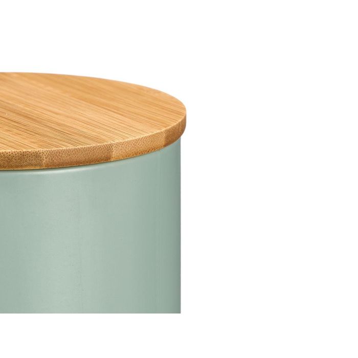 Tarro Alto Tapa Bambu Espagueti Verde Menta Kinvara 12x28x12cm (Set de 12) 2