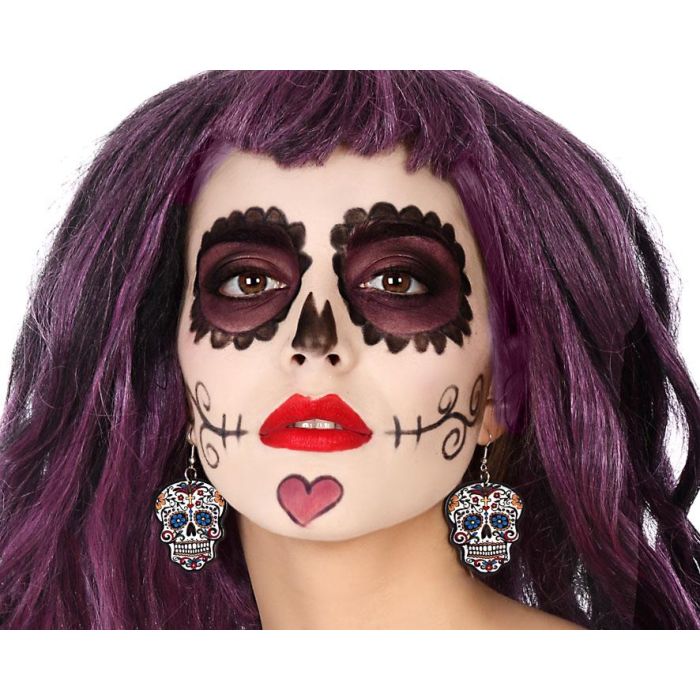 Pendiente Halloween Calaveras Muerte Mexicana