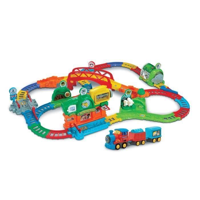 Vtech VTE3417765835056 Circuito de Tren Super Educativo Tut Tut Bolides (Adam, Tren Mercante) Multicolor 1