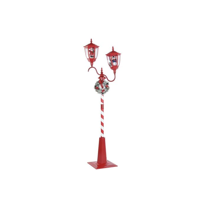 DKD Home Decor Farola de Navidad Tradicional Roja con Movimiento Musical, 225 cm Alto x 60 cm Largo x 70 cm Ancho, Iluminación LED 1 DKD Home Decor Farola de Navidad Tradicional Roja con Movimiento Musical, 225 cm Alto x 60 cm Largo x 70 cm Ancho, Iluminación LED 1