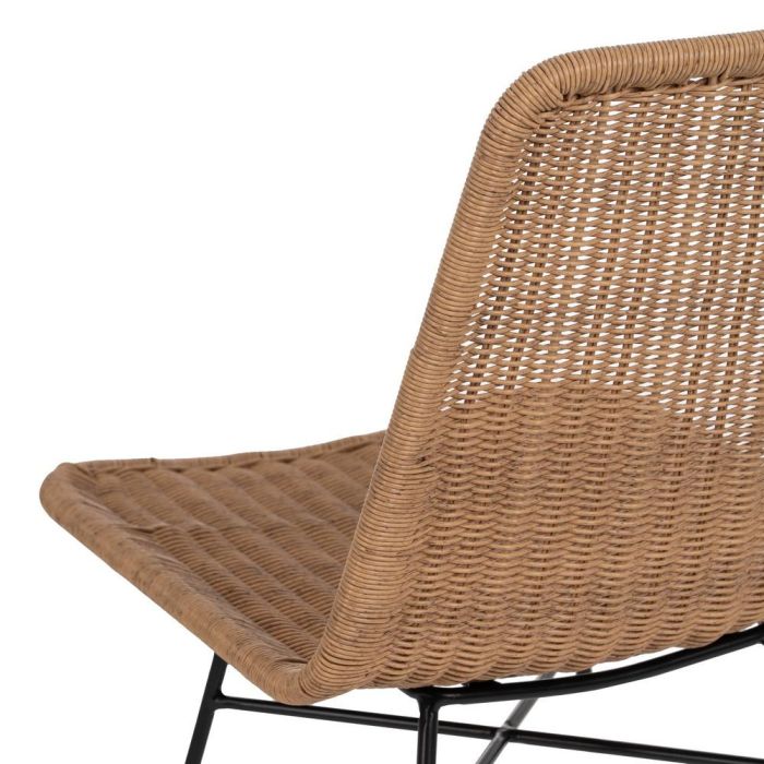 Silla Natural Pe-Acero Salón 47 X 59 X 84 cm