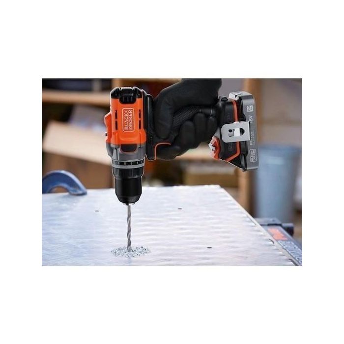 Black&Decker Taladro Atornillador a Batería 18V 2x2Ah BCD382D2XK 2 Black&Decker Taladro Atornillador a Batería 18V 2x2Ah BCD382D2XK 2