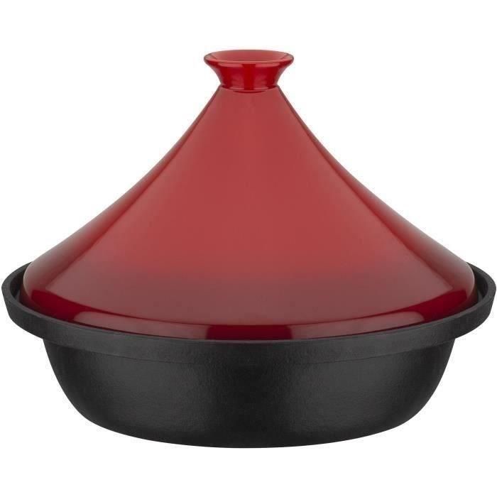 GSW GSW4005643717427 Tajín de hierro fundido macizo con tapa de cerámica, 30x22 cm, para inducción, rojo 0 GSW GSW4005643717427 Tajín de hierro fundido macizo con tapa de cerámica, 30x22 cm, para inducción, rojo 0