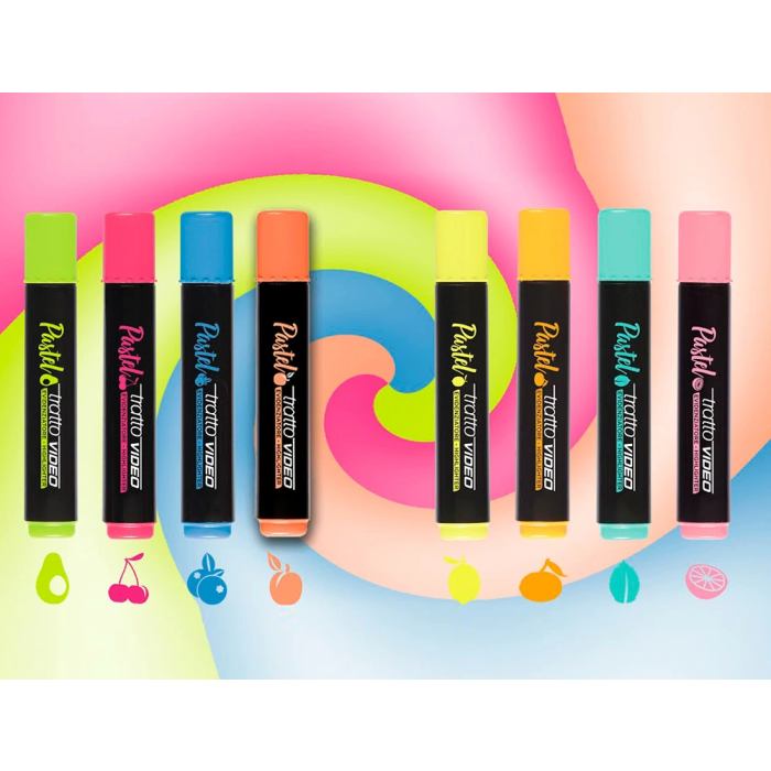 Tratto Rotulador Fluorescente Video Pastel Expositor 48 Unidades Colores Surtidos 2