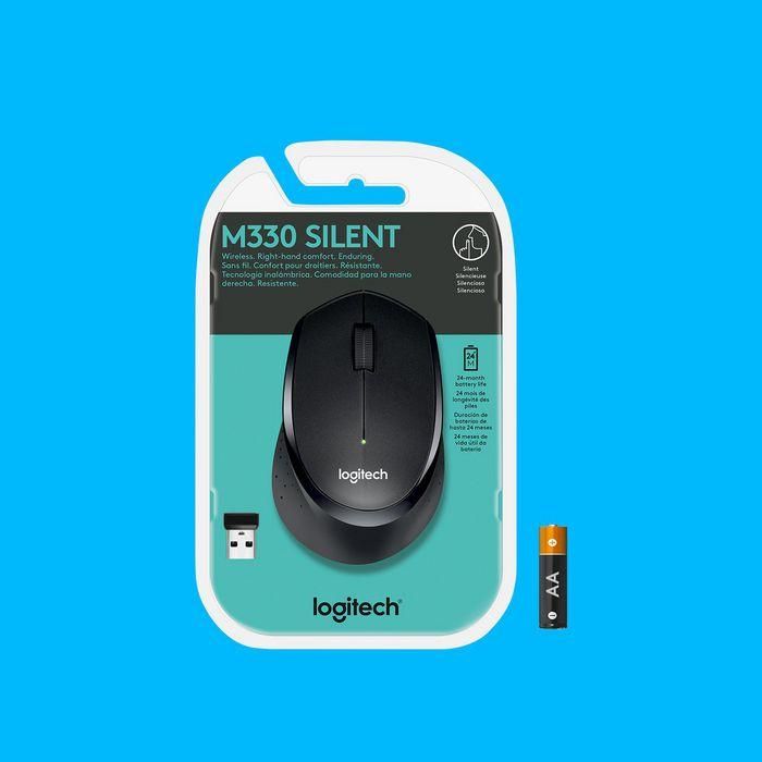 Logitech M330 Silent Plus Ratón Óptico Inalámbrico Silencioso, 1000 dpi, USB 2.4GHz, Ergonómico, 24 Meses Batería, Negro 8