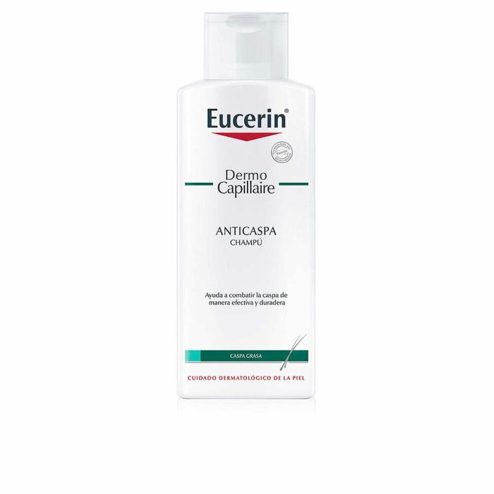 Eucerin DERMO CAPILLAIRE Champú Anticaspa Caspa Seca. Elimina eficazmente el picor y la caspa desde la primera aplicación. Champú en crema 250 ml.