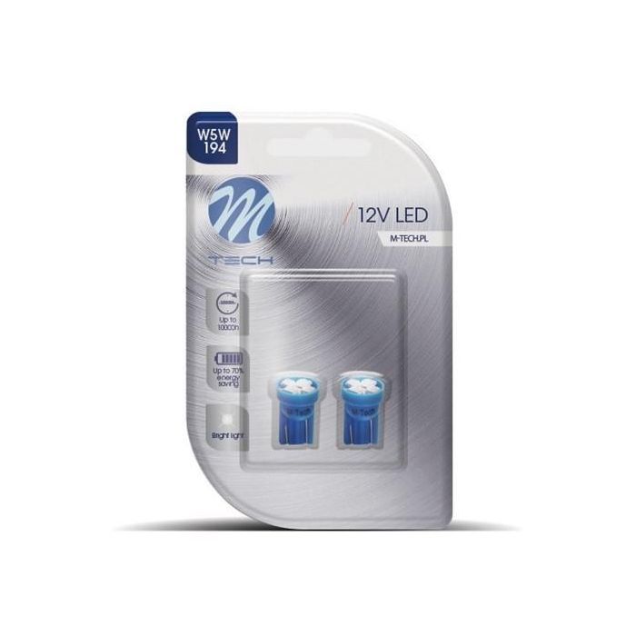 M-Tech L017 W - W5 W 4XSmd3528 Blanco Lámpara LED para Coche Interior Posición Matricula 12V M-Tech L017 W - W5 W 4XSmd3528 Blanco Lámpara LED para Coche Interior Posición Matricula 12V