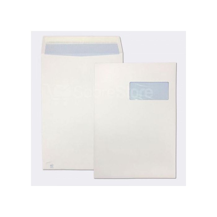 Sobre-Bolsa Sam 229X324 Blanco 100G V.Dcha. (Silicona) Caja De 250 1